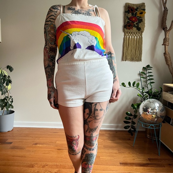 RARE 70s/80s Eclipse Unicorn Rainbow Romper - Picture 9 of 9